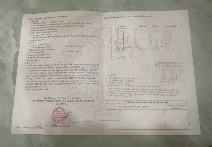 MỚI LẤY VISA ĐI MỸ ĐÀNH BÁN NHÀ VỊ TRÍ ĐẸP 2 MẶT TIỀN Tại 536/45 ÂU CƠ, Phường 10 , TÂN BÌNH