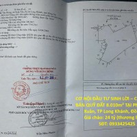 CƠ HỘI ĐẦU TƯ SINH LỜI – CHÍNH CHỦ BÁN QUỸ ĐẤT 8.010m² TẠI Phường Xuân Tân, TP Long Khánh, Đồng Nai