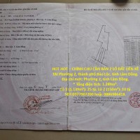 HOT HOT – CHÍNH CHỦ CẦN BÁN 2 LÔ ĐẤT LIỀN KỀ TẠI Phường 2, thành phố Bảo Lộc, tỉnh Lâm Đồng.