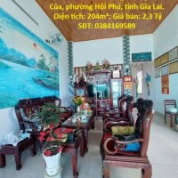 HOT HOT – CHÍNH CHỦ CẦN BÁN NHÀ TẠI Đường Lương Định Của, phường Hội Phú, TP. Pleiku, Gia Lai