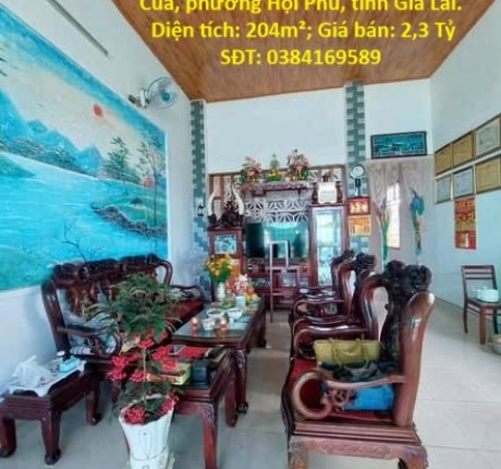 HOT HOT – CHÍNH CHỦ CẦN BÁN NHÀ TẠI Đường Lương Định Của, phường Hội Phú, TP. Pleiku, Gia Lai