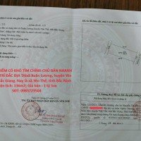 ĐẤT ĐẸP- HIẾM CÓ KHÓ TÌM CHÍNH CHỦ BÁN NHANH LÔ ĐẤT VỊ TRÍ ĐẮC ĐỊA TẠI huyện Yên Thế, tỉnh Bắc Giang