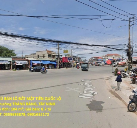 CHÍNH CHỦ BÁN LÔ ĐẤT MẶT TIỀN QUỐC LỘ 22 – Phường TRẢNG BÀNG, TÂY NINH