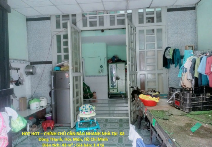 HOT HOT – CHÍNH CHỦ CẦN BÁN NHANH NHÀ TẠI  Xã Đông THạnh, Hóc Môn, Hồ Chí Minh