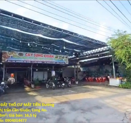 HOT - CHÍNH CHỦ BÁN ĐẤT THỔ CƯ MẶT TIỀN Đường Nguyễn An Ninh, Thị trấn Cần Giuộc, Long An.