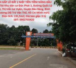 ĐẤT ĐẸP- GIÁ TỐT CHÍNH CHỦ BÁN GẤP LÔ ĐẤT 2 MẶT TIỀN TIỀM NĂNG ĐẦU TƯ TẠI  Bàu Bàng, Bình Dương