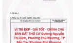 VỊ TRÍ ĐẸP - GIÁ TỐT - CHÍNH CHỦ BÁN ĐẤT THỔ CƯ Đường Nguyễn Thị Định, Phường Phú Khương, TP Bến Tre