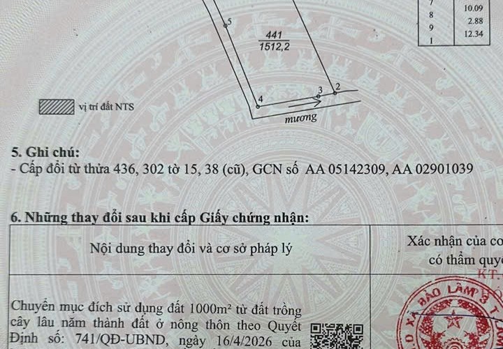 HOT HOT – CHÍNH CHỦ CẦN BÁN LÔ ĐẤT 1.000M² THỔ CƯ VEN TP. BẢO LỘC, X. Bảo Lâm 3, T. Lâm Đồng