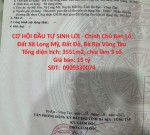CƠ HỘI ĐẦU TƯ SINH LỜI - Chính Chủ Bán Lô Đất Xã Long Mỹ, Đất Đỏ, Bà Rịa Vũng Tàu