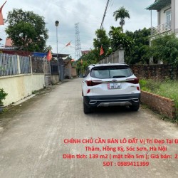 CHÍNH CHỦ CẦN BÁN LÔ ĐẤT Vị Trí Đẹp Tại Đồng Thâm, Hồng Kỳ, Sóc Sơn, Hà Nội
