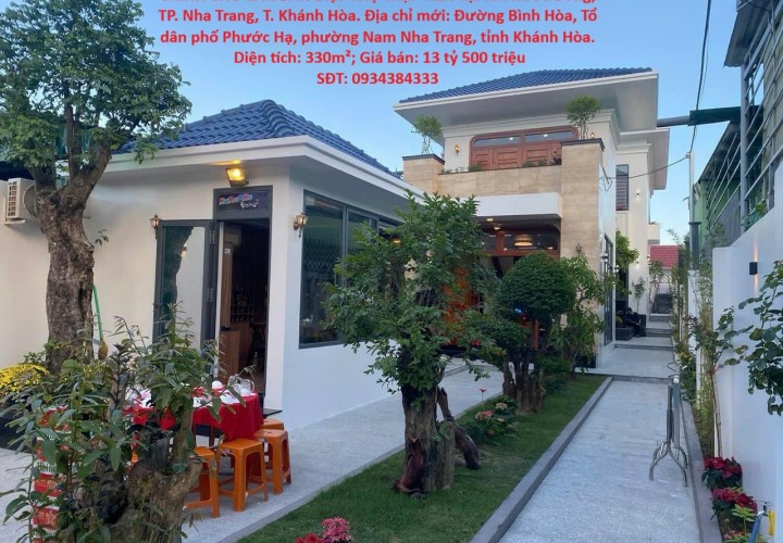 HOT HOT – CHÍNH CHỦ CẦN BÁN BIỆT THỰ MẶT TIỀN TẠI X. Phước Đồng, TP. Nha Trang, T. Khánh Hòa