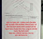 ĐẦU TƯ SINH LỜI – CHÍNH CHỦ CẦN BÁN ĐẤT Tại Xã Mỹ Hạnh Nam, Huyện Đức Hòa, Long An