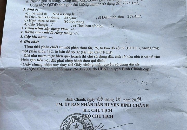 ĐẤT ĐẸP–GIÁ TỐT–CHÍNH CHỦ CẦN BÁN LÔ ĐẤT TẠI Ấp 15, xã Bình Chánh, huyện Bình Chánh TP.HCM