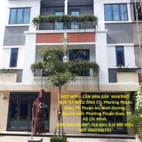 HOT HOT – CẦN BÁN GẤP  NHÀ PHỐ NGÃ TƯ MIẾU ÔNG CÙ, Phường Thuận Giao, TP. Thuận An, Bình Dương.