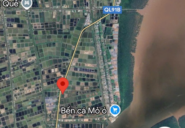 CƠ HỘI ĐẦU TƯ – BÁN  ĐẤT MẶT TIỀN NAM SÔNG HẬU, xã Trung Bình, Trần Đề, Sóc Trăng – 150M MẶT TIỀN