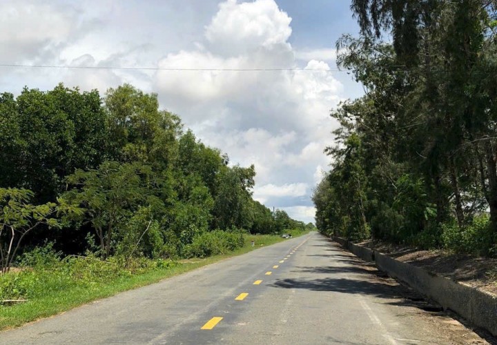 CƠ HỘI ĐẦU TƯ – BÁN  ĐẤT MẶT TIỀN NAM SÔNG HẬU, xã Trung Bình, Trần Đề, Sóc Trăng – 150M MẶT TIỀN