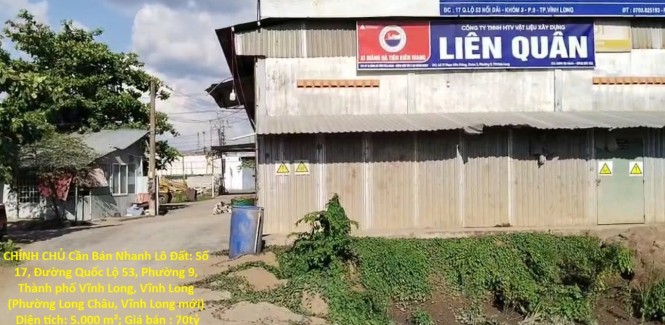 ĐẤT ĐẸP - GIÁ TỐT - CHÍNH CHỦ Cần Bán Nhanh Lô Đất Mặt Tiền Đường Quốc Lộ Và Sông - Vĩnh Long