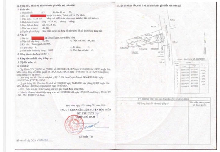 CHÍNH CHỦ CẦN BÁN NHANH  LÔ ĐẤT MẶT TIỀN Đường Đông Thạnh 6-3, Xã Đông Thạnh, Huyện Hóc Môn, TP HCM