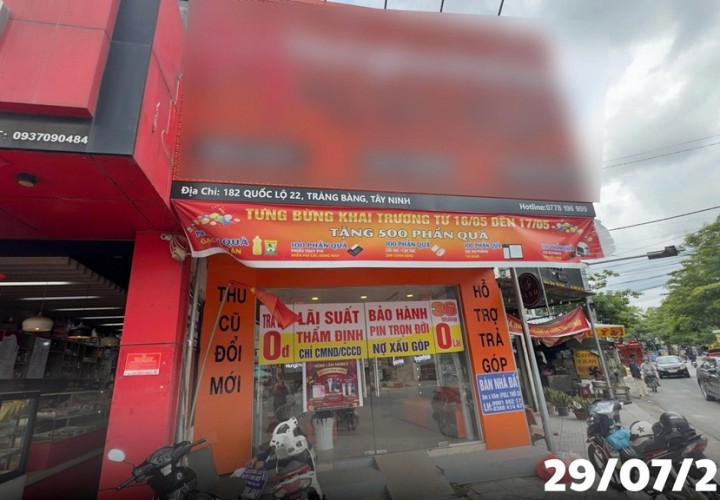 CHÍNH CHỦ BÁN NHANH ĐẤT MẶT TIỀN QUỐC LỘ 22 ĐANG KINH DOANH – Phường TRẢNG BÀNG, TÂY NINH