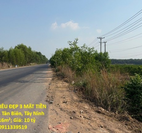 ĐẤT CHÍNH CHỦ - SIÊU ĐẸP 3 MẶT TIỀN Tại Xã Thạnh Bình, Tân Biên, Tây Ninh
