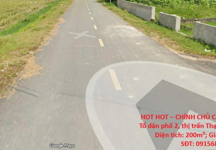 HOT HOT – CHÍNH CHỦ CẦN BÁN 200M² ĐẤT, TT. Thạch Hà, H. Thạch Hà, T. Hà Tĩnh