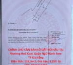 HOT HOT – CHÍNH CHỦ CẦN BÁN LÔ ĐẤT NỞ HẬU TẠI Phường Hoà Quý, Quận Ngũ Hành Sơn- TP Đà Nẵng