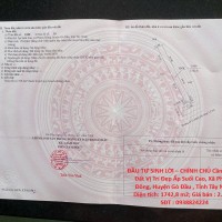 ĐẦU TƯ SINH LỜI – CHÍNH CHỦ Cần Bán Lô Đất Vị Trí Đẹp Gần KCN Phước Đông 500m Gò Dầu, Tây Ninh.