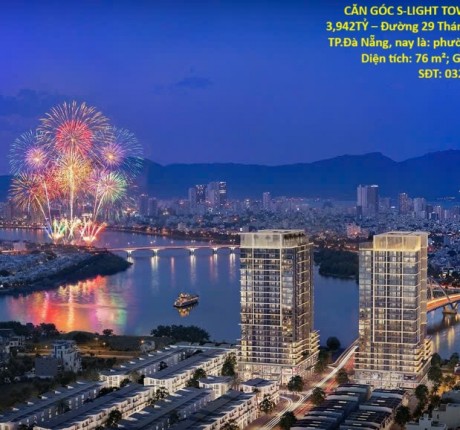 CĂN GÓC S-LIGHT TOWER – 2PN – 76M² – GIÁ 3,942TỶ – Đường 29 Tháng 3, P.Hòa Xuân, Q.Cẩm Lệ, TP.Đà Nẵng