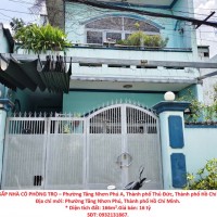 BÁN GẤP NHÀ CÓ PHÒNG TRỌ – Phường Tăng Nhơn Phú A, Thành phố Thủ Đức, Thành phố Hồ Chí Minh