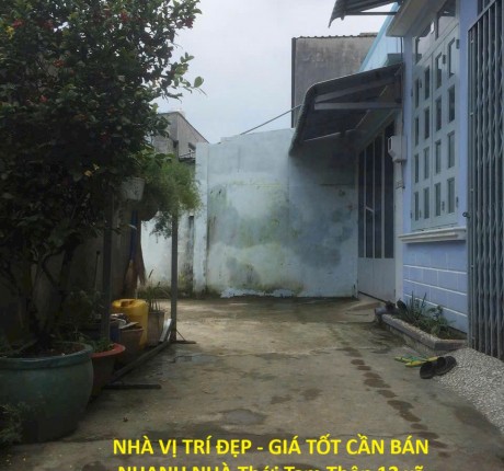 NHÀ VỊ TRÍ ĐẸP - GIÁ TỐT CẦN BÁN NHANH NHÀ Thới Tam Thôn 12 xã Đông Thạnh, TpHCM (Hóc Môn cũ)