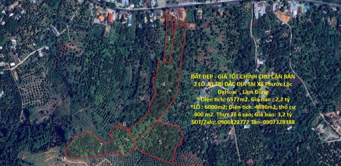 ĐẤT ĐẸP - GIÁ TỐT CHÍNH CHỦ CẦN BÁN 2 LÔ VỊ TRÍ ĐẮC ĐỊA TẠI Xã Phước Lộc ĐạHoai , Lâm Đồng