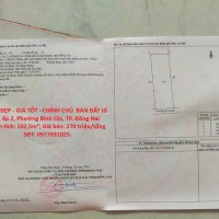 ĐẤT ĐẸP - GIÁ TỐT –CHÍNH CHỦ BÁN ĐẤT tổ 8, ấp 2, Phường Bình Lộc, TP. Đồng Nai