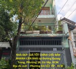 NHÀ ĐẸP- GIÁ TỐT CHÍNH CHỦ BÁN NHANH CĂN NHÀ tại Đường Quang Trung, PHường 14, Gò Vấp, HCM