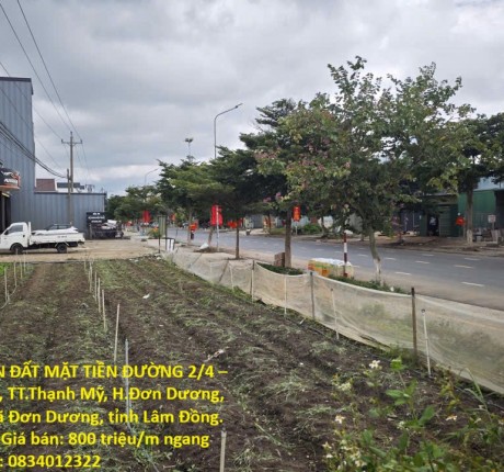 CHÍNH CHỦ CẦN BÁN ĐẤT MẶT TIỀN ĐƯỜNG 2/4 – 900M² – Đường 2/4, TT.Thạnh Mỹ, H.Đơn Dương, Lâm Đồng