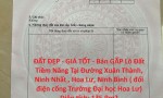 ĐẤT ĐẸP - GIÁ TỐT - Bán GẤP Lô Đất Tiềm Năng Tại Ninh Nhất, Ninh Bình ( đối điện cổng Trường Đại học Hoa Lư)