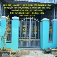 NHÀ ĐẸP – GIÁ TỐT  – CHÍNH CHỦ CẦN BÁN NHÀ hẻm 48 Nguyễn Văn Linh, Phường 2, Thành phố Sóc Trăng