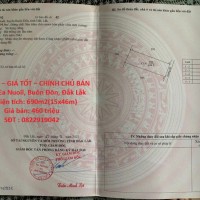 ĐẤT ĐẸP – GIÁ TỐT – CHÍNH CHỦ BÁN TẠI Xã Ea Nuoil, Buôn Đôn, Đắk Lắk