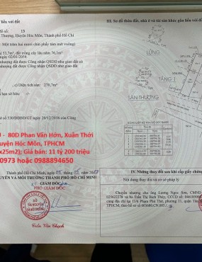 BÁN NHÀ CHÍNH CHỦ - 80D Phan Văn Hớn, Xuân Thới Thượng, Huyện Hóc Môn, TPHCM