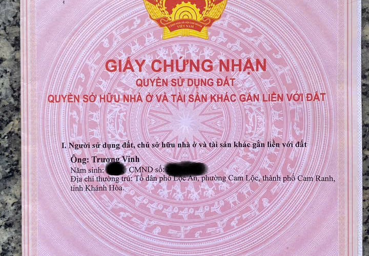 ĐẤT ĐẸP - GIÁ TỐT - CHÍNH CHỦ Cần Bán Nhanh Lô Đất Vị Trí Tại TP Cam Ranh, Tỉnh Khánh Hòa