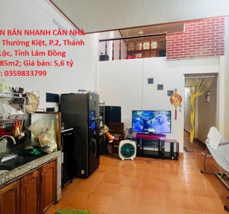 CHÍNH CHỦ CẦN BÁN NHANH CĂN NHÀ ĐẸP TẠI Phố Lý Thường Kiệt, P.2, Thành phố Bảo Lộc, Tỉnh Lâm Đồng