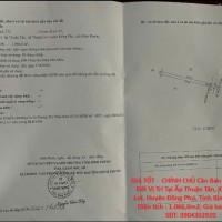 GIÁ TỐT -  CHÍNH CHỦ Cần Bán Nhanh Lô Đất Vị Trí Tại Huyện Đồng Phú, Tỉnh Bình Phước
