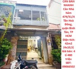 GIÁ TỐT - CẦN BÁN NHANH Căn Nhà hẻm 479/51/4 Tân Hoà Đông, quận Bình Tân, TP HCM