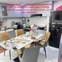 NHÀ ĐẸP – GIÁ TỐT  – CHÍNH CHỦ CẦN BÁN NHÀ MỚI XÂY TẠI Phường Phú Thuận, Quận 7, TP.HCM
