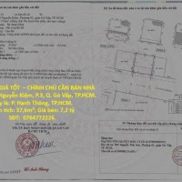 NHÀ ĐẸP – GIÁ TỐT – CHÍNH CHỦ CẦN BÁN NHÀ MT 726/60 Nguyễn Kiệm, P.3, Q. Gò Vấp, TP.HCM.