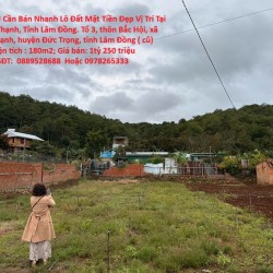 CHÍNH CHỦ Cần Bán Nhanh Lô Đất Mặt Tiền Đẹp Vị Trí Tại Gần Cầu Phi Nôm, xã Hiệp Thạnh, Tỉnh Lâm Đồng