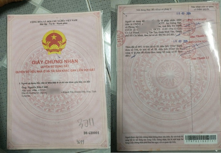 ĐẤT ĐẸP- GIÁ TỐT BÁN NHANH LÔ ĐẤT ĐẦU TƯ LÀ SINH LỜI CÓ SẴN NHÀ CẤP 4 TẠI huyện Đức Hòa tỉnh Long An