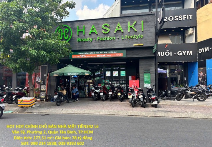 HOT HOT CHÍNH CHỦ BÁN NHÀ MẶT TIỀN LÊ VĂN SỸ, Phường 2, Q. TÂN BÌNH, TP HCM