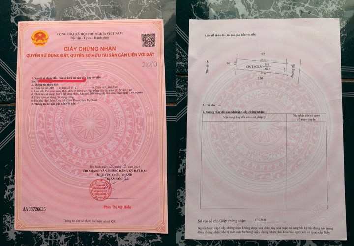 ( CẦN BÁN ) NHÀ CHÍNH CHỦ - GIÁ TỐT Tại Ấp Trà Vong, Xã Châu Thành, Huyện Tân Biên - Tây Ninh