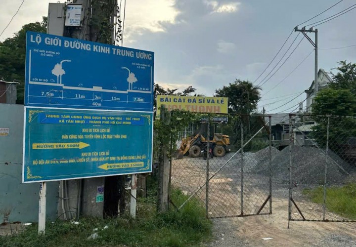 ĐẤT ĐẸP – GIÁ TỐT - CẦN BÁN LÔ ĐẤT TẠI Mặt Tiền Kênh Trung Ương, Xã Vĩnh Lộc A, Bình Chánh, TP.HCM