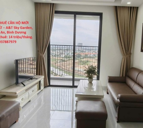 CHÍNH CHỦ CHO THUÊ CĂN HỘ MỚI TINH – FULL NỘI THẤT – A&T Sky Garden, Lái Thiêu, Thuận An, Bình Dương